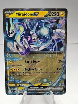 Pokemon TCG Miraidon ex 079/197 Sv03: Obsidian Flames Double Rare Holo - Image 1