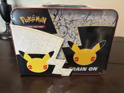 Pokemon TCG 25th Anniversary Celebrations Collector Chest Lunch Box Tin Sealed - Image 3