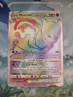 Mewtwo VSTAR (Secret) 079/078 Pokemon GO Holo NM - Image 1