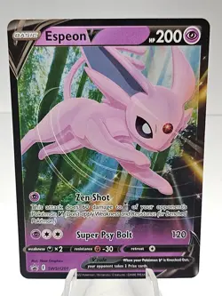 Espeon V SWSH201 Sword & Shield Black Star Promo Pokemon Card - #5 - Image 1
