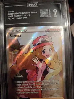 2022 Pokemon Sword & Shield Serena Full Art Ultra Rare Silver Tempest TAG 9 #193 - Image 2
