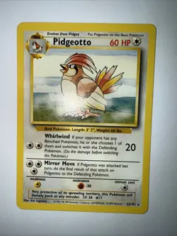 Vintage Pokemon Pidgeotto 22/102 Base Set Non-holo Rare WotC 1999 MINT - Image 1