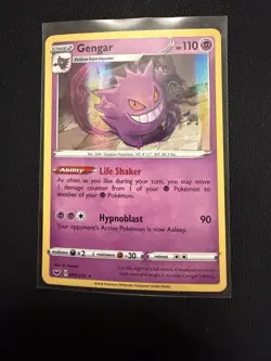 Gengar 085/202 SWSH01: Sword & Shield Base Set Holo Pokemon TCG - Image 1
