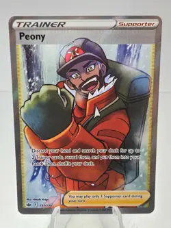 Pokemon TCG | Peony 197/198 Chilling Reign Full Art Ultra Rare - Image 1