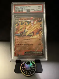 2024 POKEMON SVP EN-SV BLACK STAR PROMO #161 CHARIZARD EX PSA 9 - Image 1