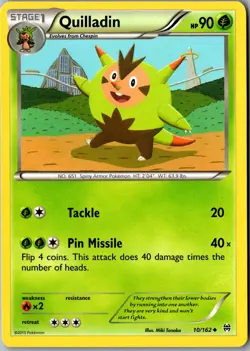 Quilladin 10/162 Uncommon XY - BREAKthrough LP Pokemon Card - Image 1