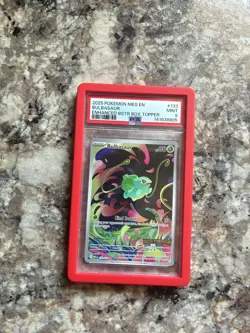 2025 Pokemon Mega Evolution - Bulbasaur Stamped Promo #133/132 PSA 9 - Image 1