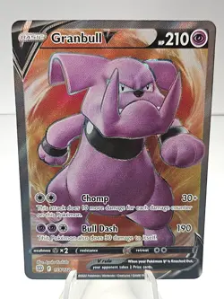 Granbull V 159/172 Pokemon Card TCG SWSH09: Brilliant Stars Holo Ultra Rare - Image 1