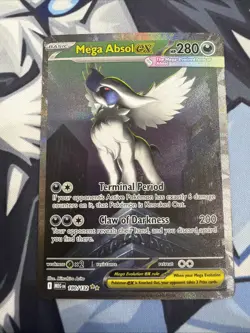 Pokemon TCG Mega Evolution Mega Absol EX Special Illustration Rare 180/132 - Image 1