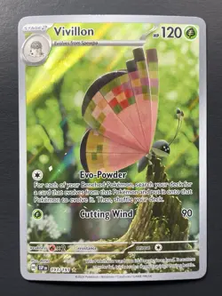 Pokemon: Vivillon Illustration Rare IR Full Art Holo 193/191 Surging Sparks - Image 1