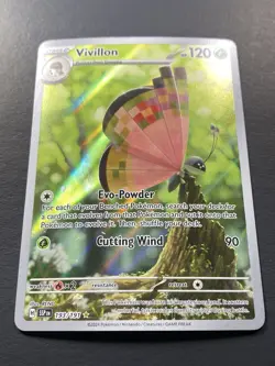 Pokemon: Vivillon Illustration Rare IR Full Art Holo 193/191 Surging Sparks - Image 2