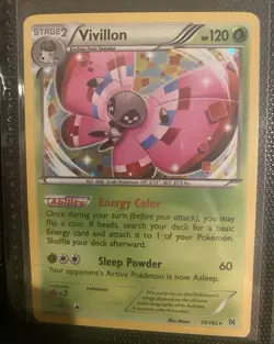 Pokemon TCG Vivillon 15/162 Cosmos Holo XY Promo NM/MINT Condition - Image 1