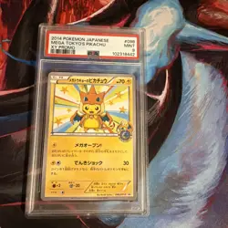 PSA 9 MINT Mega Tokyo's Pikachu XY Promo Japanese 2014 Pokemon 098/XY-P - Image 1
