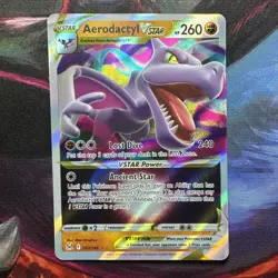 Pokemon TCG Aerodactyl VSTAR Lost Origin Ultra Rare 093/196 - Image 1