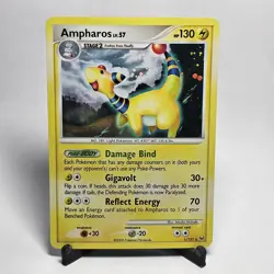 Ampharos 1/127 Holo Rare Platinum Pokemon TCG - NM 🔥 SWIRL - Image 1