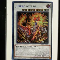 Yu-Gi-Oh! Jurrac Astero BLMM-EN018 1st Edition Holo (Secret Rare) - Image 1
