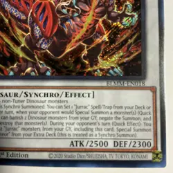 Yu-Gi-Oh! Jurrac Astero BLMM-EN018 1st Edition Holo (Secret Rare) - Image 5