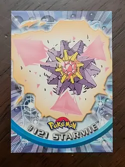 LP! #121 Starmie - Topps TV Animation Series 3 - Pokemon Card 2000 Blue Logo - Image 1