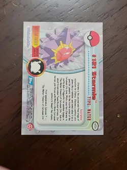 LP! #121 Starmie - Topps TV Animation Series 3 - Pokemon Card 2000 Blue Logo - Image 2