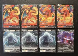 Pokemon TCG Sword & Shield Charizard Lugia Gengar V Card Lot NM/M - Image 1