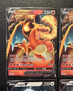 Pokemon TCG Sword & Shield Charizard Lugia Gengar V Card Lot NM/M - Image 2