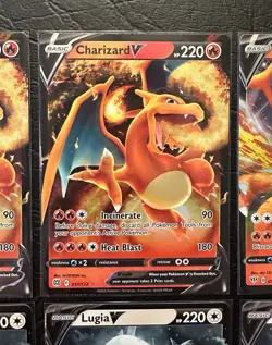 Pokemon TCG Sword & Shield Charizard Lugia Gengar V Card Lot NM/M - Image 3