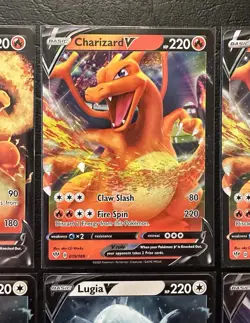 Pokemon TCG Sword & Shield Charizard Lugia Gengar V Card Lot NM/M - Image 4