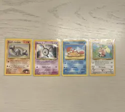 VINTAGE 1995 Pokemon TCG NM-DMG Card Lot, ULTRA Rare, Vintage 4 Cards - Image 1