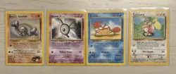 VINTAGE 1995 Pokemon TCG NM-DMG Card Lot, ULTRA Rare, Vintage 4 Cards - Image 2
