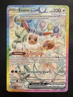 Pokemon Eevee EX TCG Special Illustration Rare Prismatic Evolutions Card 167/131 - Image 1