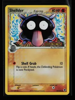 Shellder (Delta Species) 63/101 Reverse Holo Dragon Frontiers Pokemon Card - Image 1