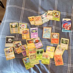 Pokemon TCG Nintendo Card Lot 30 Cards Reshiram Blastoise Torterra Holo Eng - Image 1