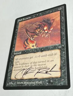 MTG Legends - Hell Swarm, Signed by Christopher Rush - Image 2