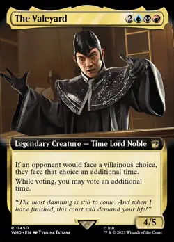 MTG Doctor Who *FOIL* EXTENDED ART R The Valeyard #0450 - Image 1