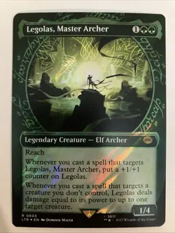 Legolas, Master Archer (Showcase) (Surge Foil) Lord of the Rings 0805 NM - Image 1
