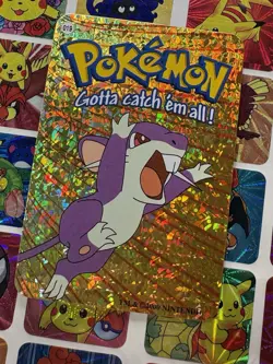 Pokemon Charizard Vintage Pocket Monsters Vending HOLO Prism Sticker 99 Nintendo - Image 4