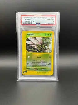 PSA 8 2003 Pokemon Aquapolis 106/147 Scyther Reverse Foil - Image 1