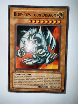 Yugioh Blue-Eyes Toon Dragon Pegasus SDP-020 Unlimited Common - Image 1