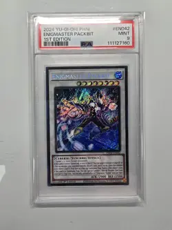 PSA 9 Yu-Gi-Oh! Enigmaster Packbit PHNI-EN042 Secret Rare 1st Edition - Image 1