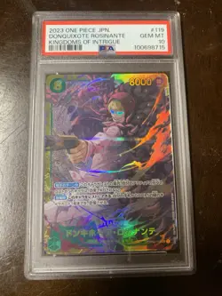 Donquixote Rosinante Kingdoms OP04-119 PSA Graded 10 Japanese One Piece TCG - Image 1