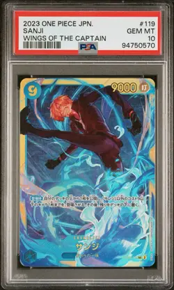 2024 One Piece Japanese Op06-Wings Of The Captain #119 Sanji PSA 10 - Image 1