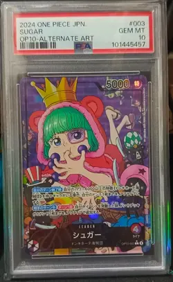One Piece TCG SUGAR Alt Art PSA 10 Japan Version OP10-003 - Image 2