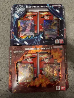 One Piece Illustration Box Vol 5 + Vol 6 Lot Set Of 2 Sealed QTY PRB-02 OP-13 D - Image 1