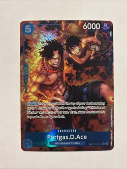 One Piece OP-10 Portgas.D.Ace OP08-052 Treasure Rare (NM) #2 - Image 1