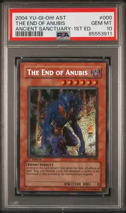 2004 AST 000 The End of Anubis 1st Edition Secret Rare Yu-Gi-Oh! Card PSA 10 - Image 1