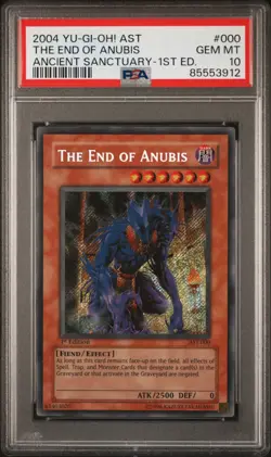 2004 AST 000 The End of Anubis 1st Edition Secret Rare Yu-Gi-Oh! Card PSA 10 - Image 3