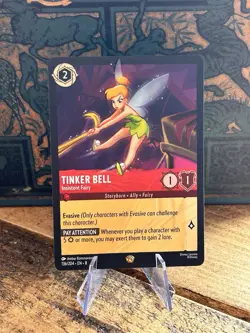 136/204 TINKER BELL INSISTENT FAIRY LEGENDARY DISNEY LORCANA CARD REIGN OF JAFAR - Image 1