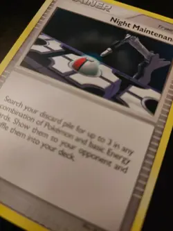 Night Maintenance (120/132) Pokemon Trainer card - Image 1