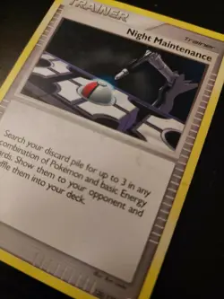Night Maintenance (120/132) Pokemon Trainer card - Image 2