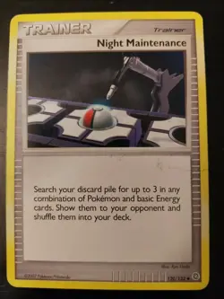 Night Maintenance (120/132) Pokemon Trainer card - Image 3